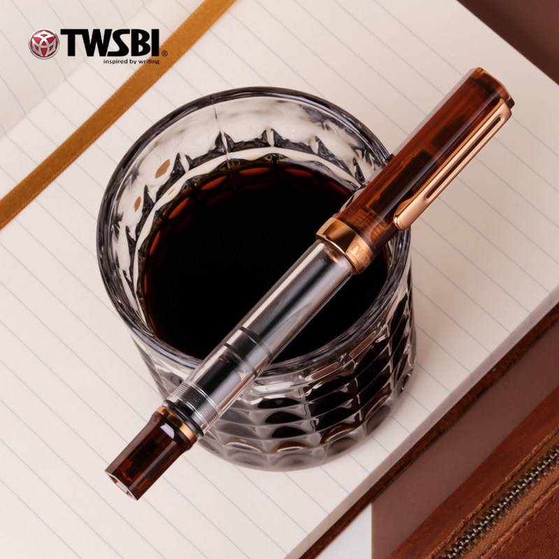 Fountain Pen Piston Filler Large Ink - Pióro wieczne TWSBI ECO Coffee Brown