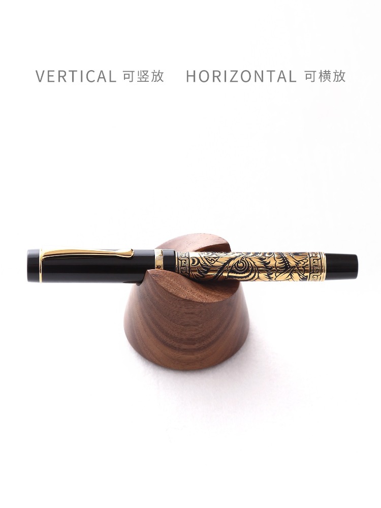 Stojak na pióra wieczne z drew – Wooden Fountain Pen Desk Stand Holder recenzja i cena