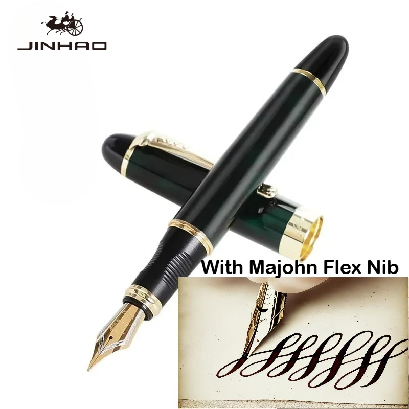 Pióro wieczne JINHAO X450 z me – Fountain Pen Calligraphy Flex Nib recenzja i cena