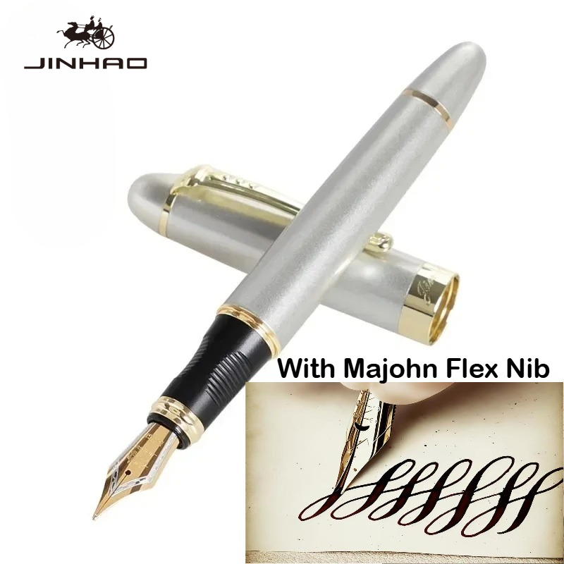 Pióro wieczne JINHAO X450 z me – Fountain Pen Calligraphy Flex Nib recenzja i cena