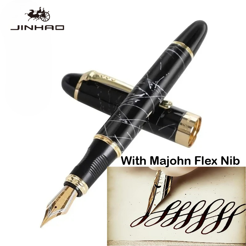 Pióro wieczne JINHAO X450 z me – Fountain Pen Calligraphy Flex Nib recenzja i cena