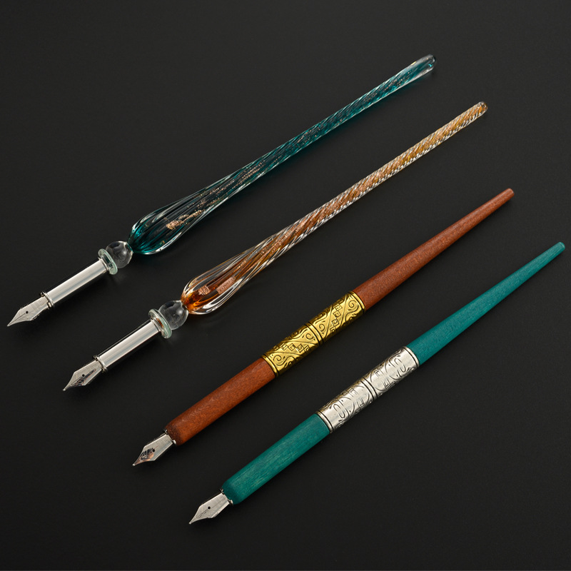 Zestawy do kaligrafii z pióram – Glass Dip Pen Calligraphy Ink Set recenzja i cena