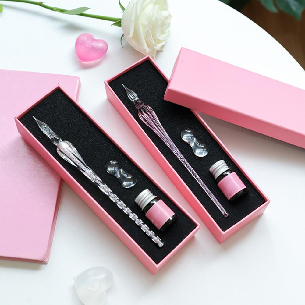 Zestaw do kaligrafii ze szklan – Glass Dip Pen Calligraphy Ink Set recenzja i cena