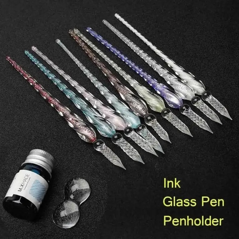 Zestaw do kaligrafii z kryszta – Glass Dip Pen Calligraphy Ink Set recenzja i cena