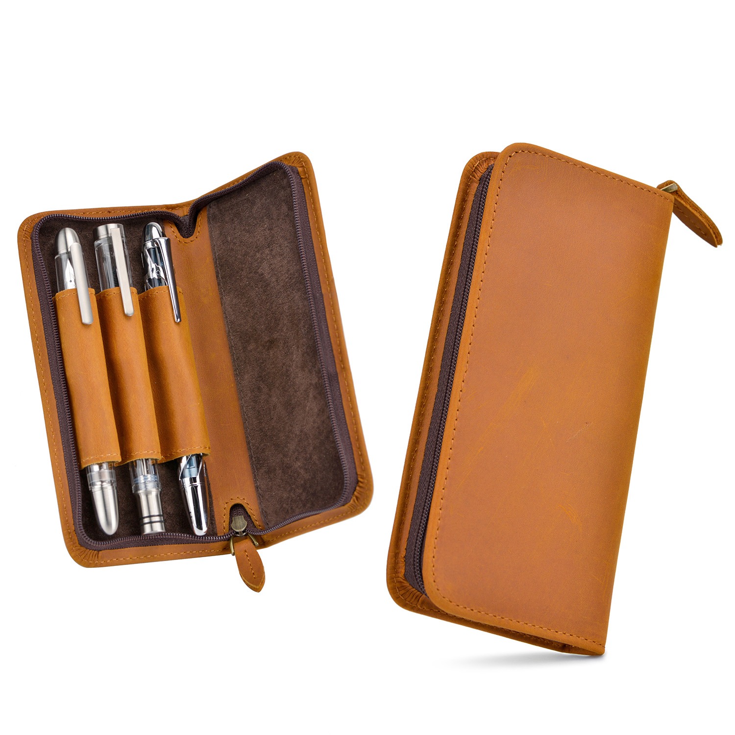 Asvine luksusowe 3-gniazdowe p – Leather Fountain Pen Case 3 Slots Pouch recenzja i cena