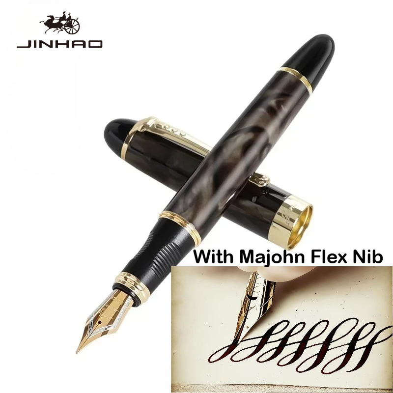 Pióro wieczne JINHAO X450 z me – Fountain Pen Calligraphy Flex Nib recenzja i cena
