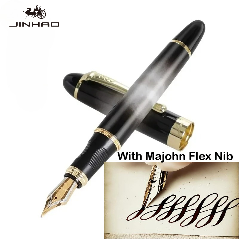 Pióro wieczne JINHAO X450 z me – Fountain Pen Calligraphy Flex Nib recenzja i cena