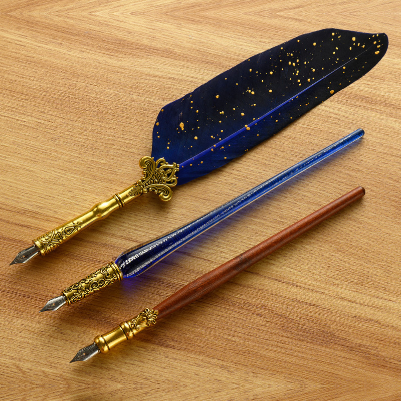 Klasyczne szklane pióra zanurz – Glass Dip Pen Calligraphy Ink Set recenzja i cena