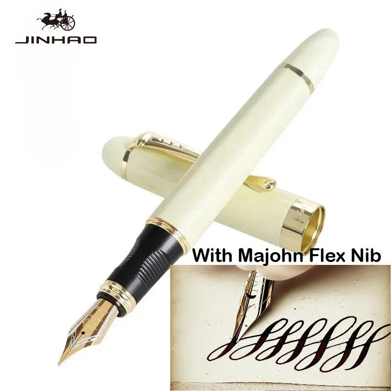 JINHAO X450 Metalowy Pióro Wie – Fountain Pen Calligraphy Flex Nib recenzja i cena