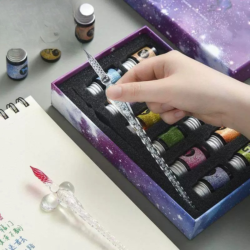 Romantyczny, marzycielski zest – Glass Dip Pen Calligraphy Ink Set recenzja i cena