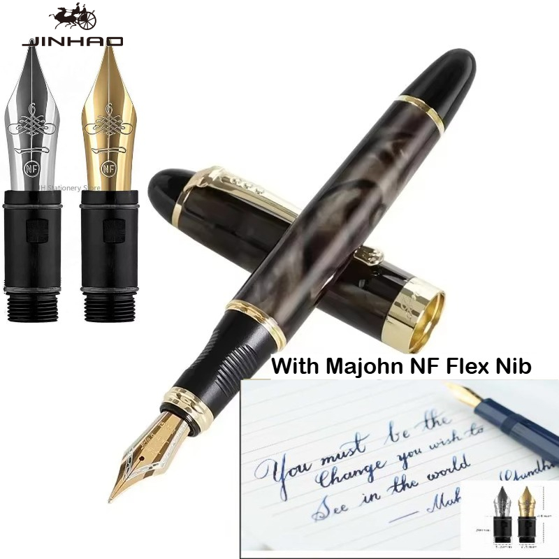 JINHAO X450 – pióro wieczne z  – Fountain Pen Calligraphy Flex Nib recenzja i cena